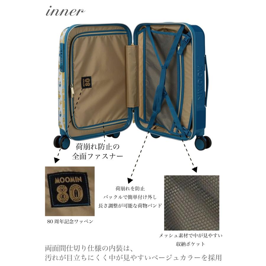 MOOMIN（ムーミン） リトルミイ スーツケース Sサイズ ブルー