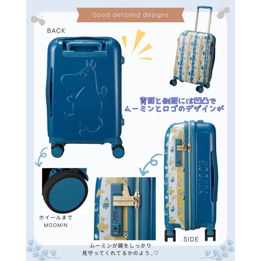 MOOMIN（ムーミン） リトルミイ スーツケース Sサイズ ブルー