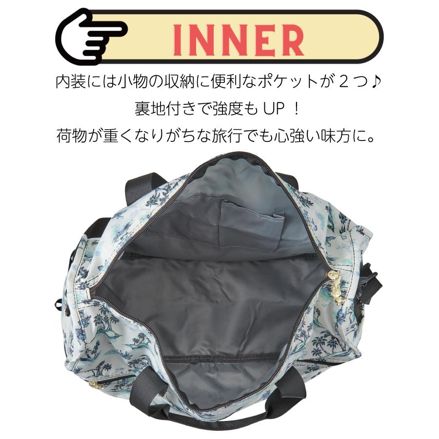 Disney（ディズニー） スティッチ 折りたたみ ボストンバッグ 38L 旅行