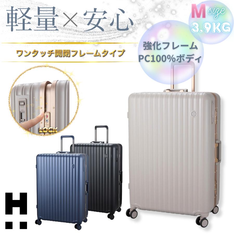 Siffler（シフレ） 軽量 フレームタイプ スーツケース Mサイズ 63L