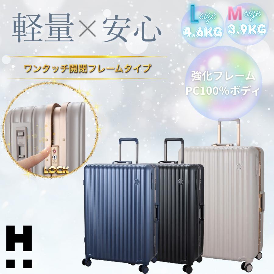 Siffler（シフレ） 軽量 フレームタイプ スーツケース Mサイズ 63L