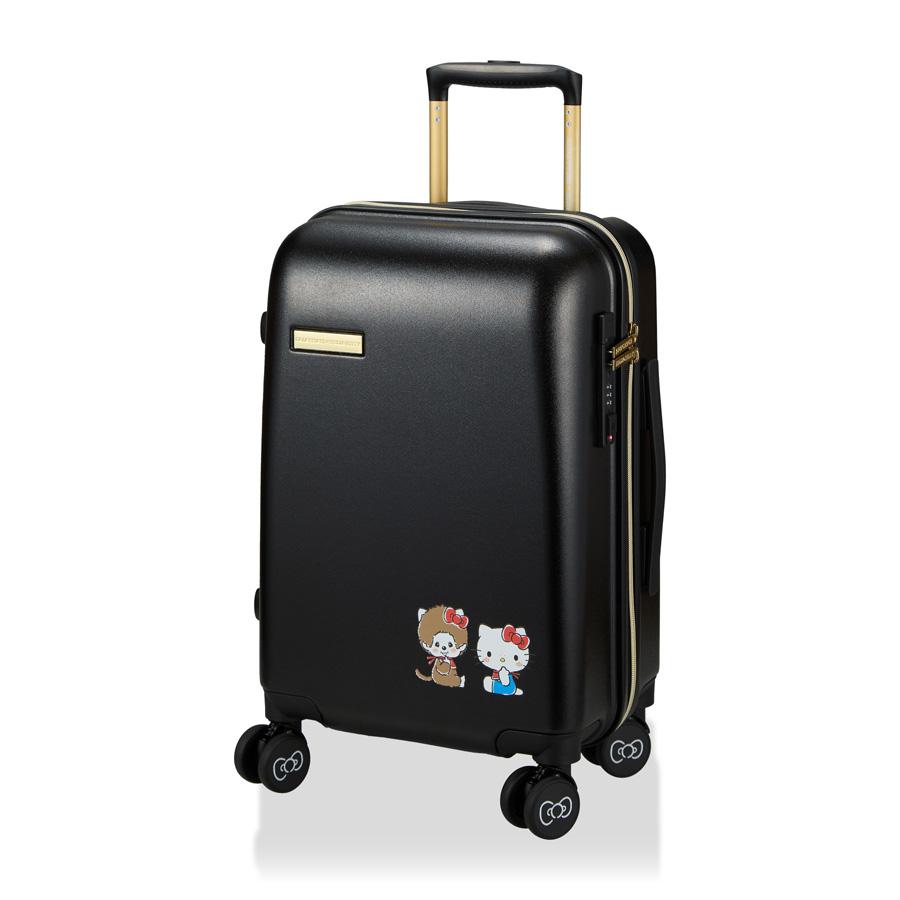モンチッチ×ハローキティ スーツケース 機内持ち込み 30L S(1〜3泊) キャラクター ブランド レディース 旅行鞄 かわいい おしゃれ HPL2249-48 1年保証付の画像