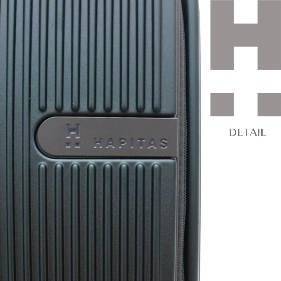 ストッパー付き 前パカ スーツケース M ジッパー フロントオープン HPL2281-M