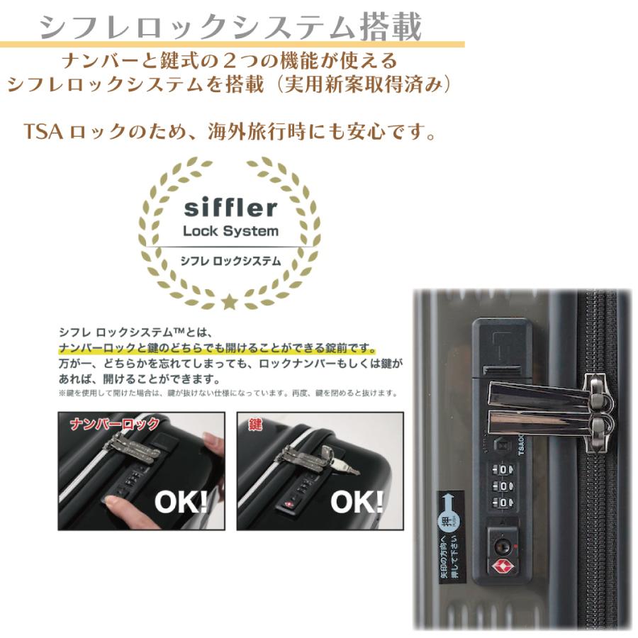 Siffler（シフレ） スクエア型 スーツケース Sサイズ 1〜4泊