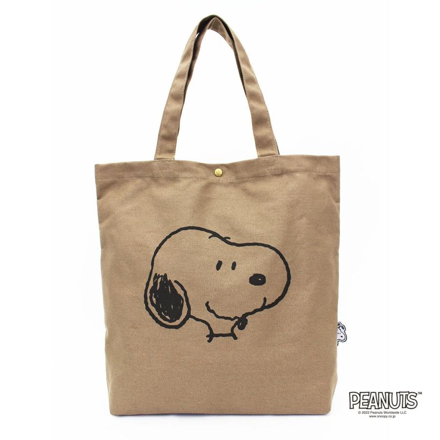 Siffler トートバッグ スヌーピー 帆布 綿 A4 背面ポケット
