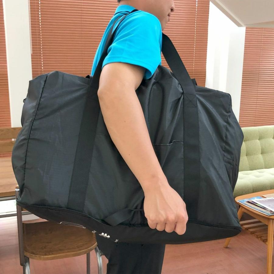 Siffler（シフレ） 折りたたみ 大型 ボストンバッグ 65L ブラック 大