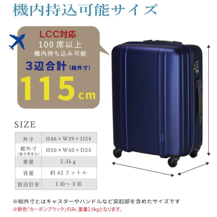 ZERO GRA 超軽量 ゼログラ スーツケース 機内持ち込み Sサイズ 小型