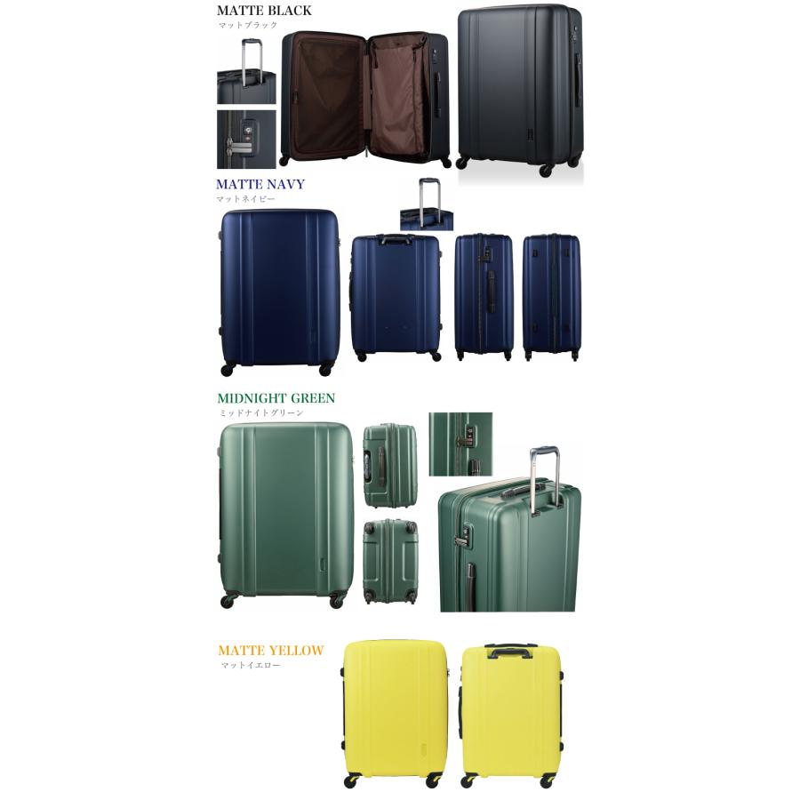 ZERO GRA 超軽量 ゼログラ スーツケース Mサイズ 中型 軽量 ジッパー