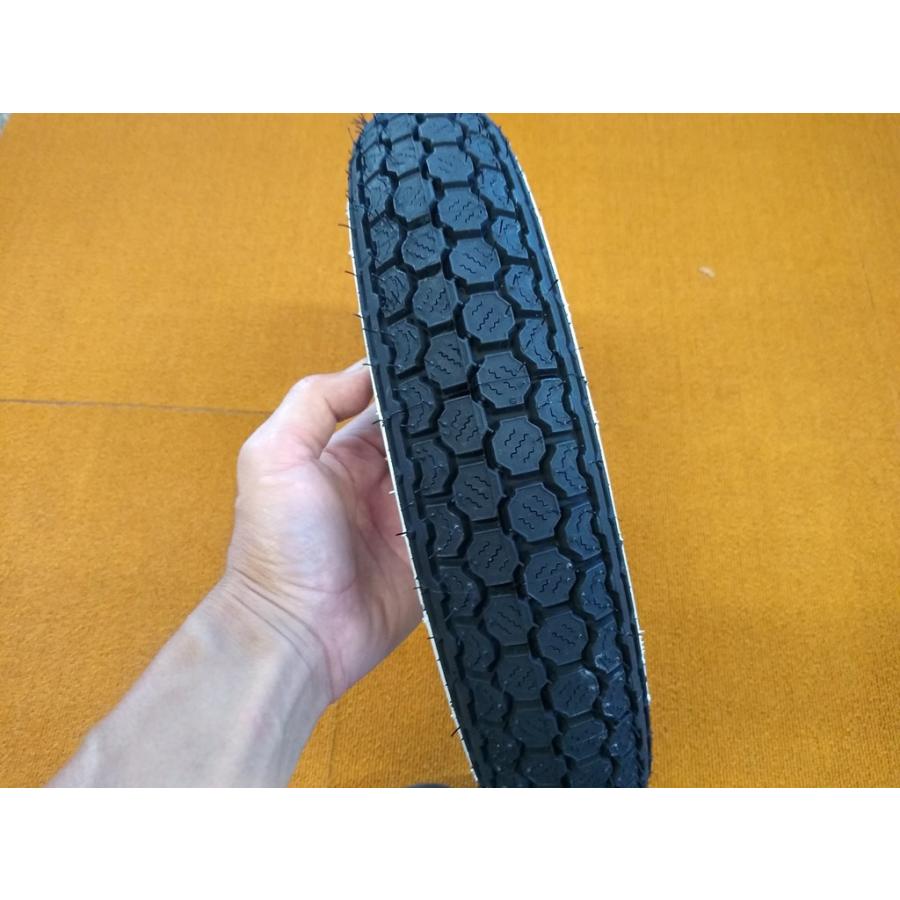 コンチネンタル ホワイトリボンタイヤ 3.00-10 チューブタイプ