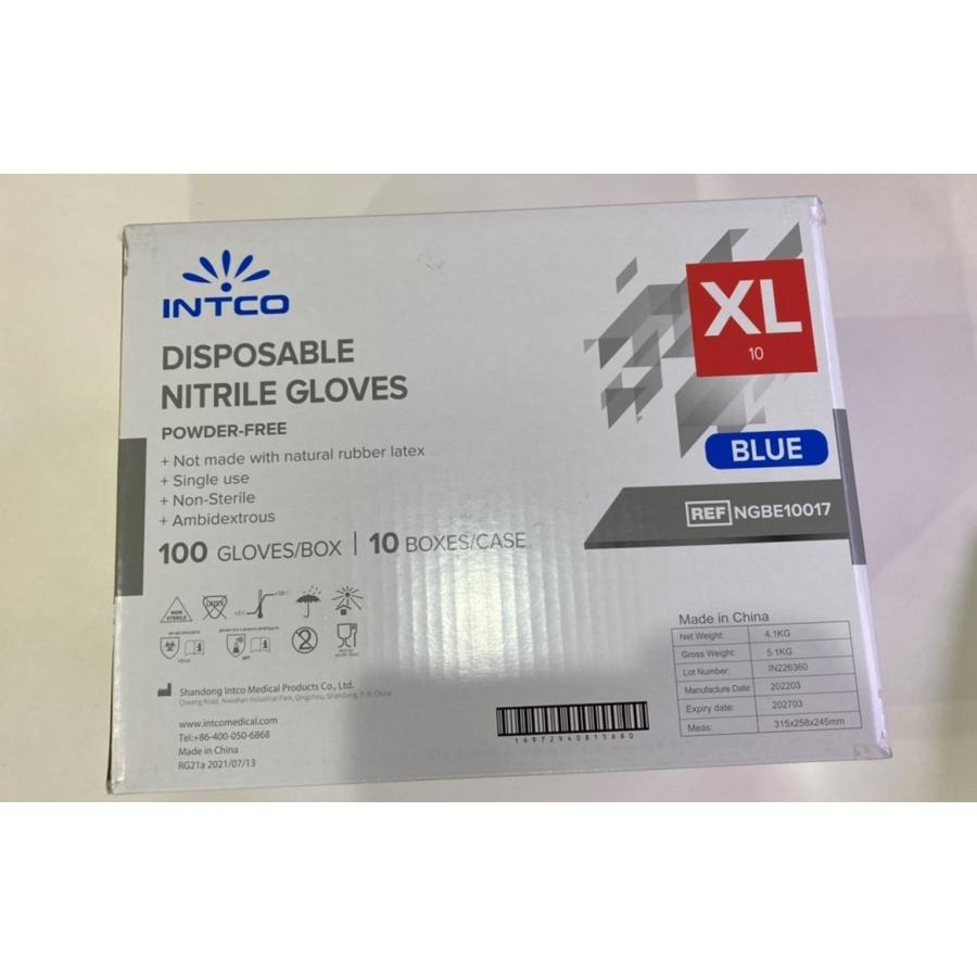 INTCO  Mサイズ ビニール手袋 白 100枚×10箱セット まとめ売り INTCO Mサイズ ビニール手袋 白 100枚×10箱セット まとめ売り