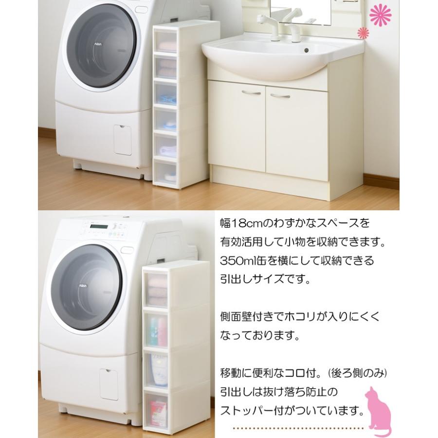 すき間収納 リセスリムストッカー すき間 洗面所 収納 洗濯機サイド キッチン 18cm 隙間収納 ストッカー キッチンラック サニタリー 送料無料|aandi-lilita|02