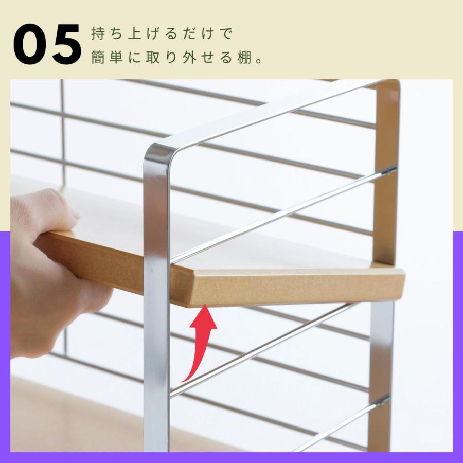 キッチンラック 調味料ラック 収納 木棚出窓シェルフ幅90 出窓 木