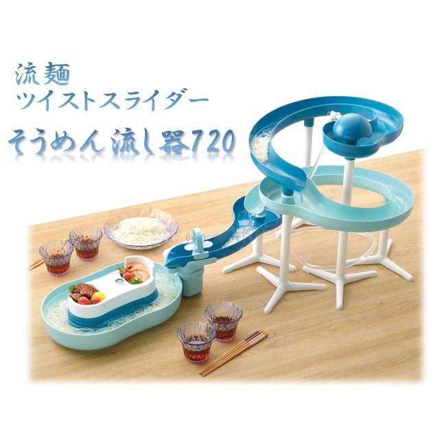 そうめん 素麺 流しそうめん 流しそうめん器 スライダー 回転 720