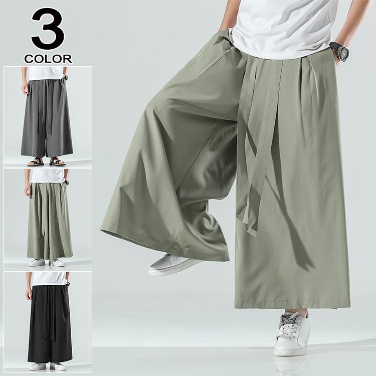 サルエルパンツ ワイドパンツ メンズ ガウチョパンツ ゆったり 九分丈 涼しいズボン 大きくサイズ 男性 メンズ春物 夏 秋 Hxl Star Sky 通販 Yahoo ショッピング