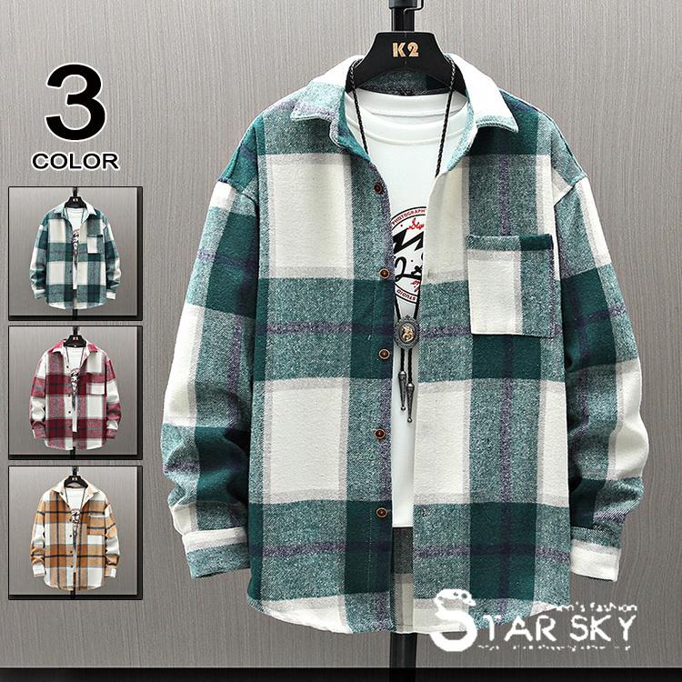 ネルシャツ メンズ シャツ チェックシャツ カジュアルシャツ メンズシャツ 長袖シャツ 秋冬 冬服 50代