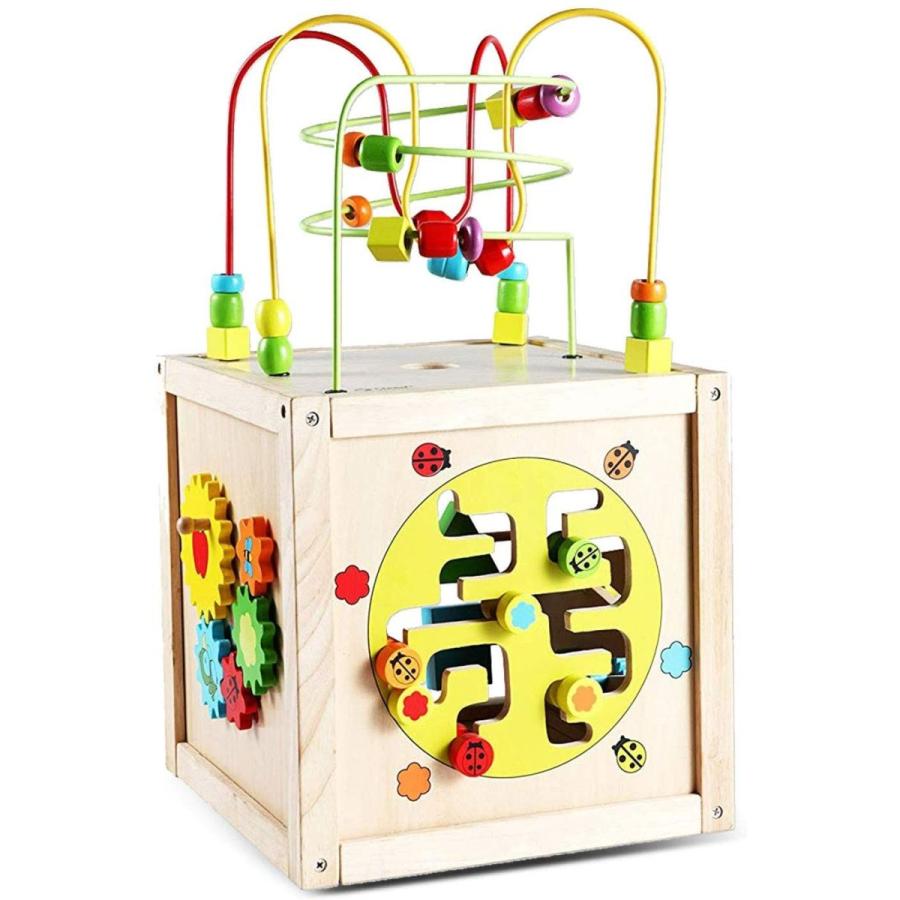 Classic World クラシックワールド マルチアクティビティ キューブ CL2885 おもちゃ 知育玩具 ルーピング 指先 木製 World クラシックワールド マルチアクティビティ キューブ CL2885 おもちゃ 知育玩具 ルーピング 指先 木製