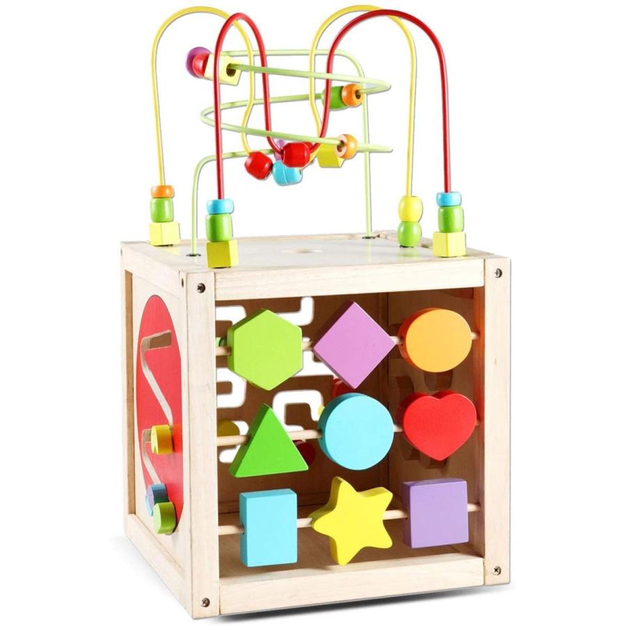 Classic World クラシックワールド マルチアクティビティ キューブ CL2885 おもちゃ 知育玩具 ルーピング 指先 木製 World クラシックワールド マルチアクティビティ キューブ CL2885 おもちゃ 知育玩具 ルーピング 指先 木製