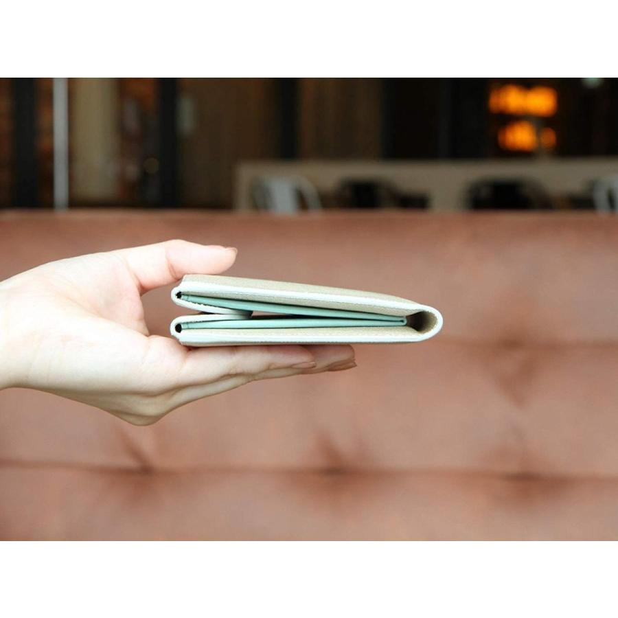 (カルトラーレ)Cartolare ハンモックウォレット プラス レディース (Pearl Beige × Blue Green) カルトラーレ Cartolare ハンモックウォレット プラス レディース Pearl Beige Blue Green