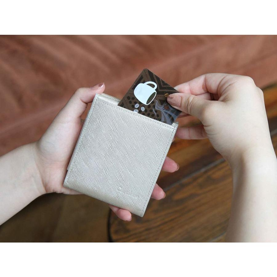 (カルトラーレ)Cartolare ハンモックウォレット プラス レディース (Pearl Beige × Blue Green) カルトラーレ Cartolare ハンモックウォレット プラス レディース Pearl Beige Blue Green