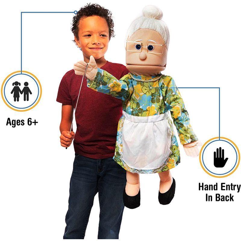腹話術人形風パペット 25インチ おばあさん ピーチお婆ちゃん 全身タイプ 腹話術人形風パペット 全身タイプ H1323384449(11607円)