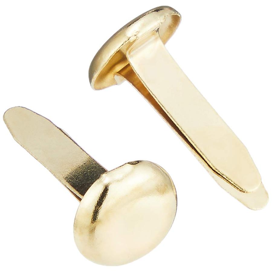 ベロス 鋲袋 割鋲 14mm Y-4 100本 ゴールド