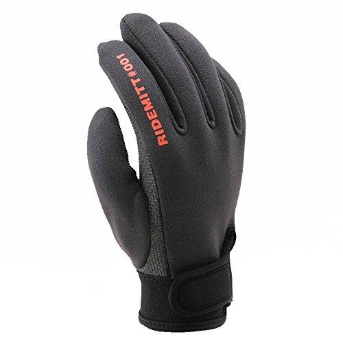 デイトナ (Daytona) RIDEMITT (ライドミット) バイク用 グローブ 春夏秋 ネオプレン シャークスキングローブ 001 グレー Lサイズ