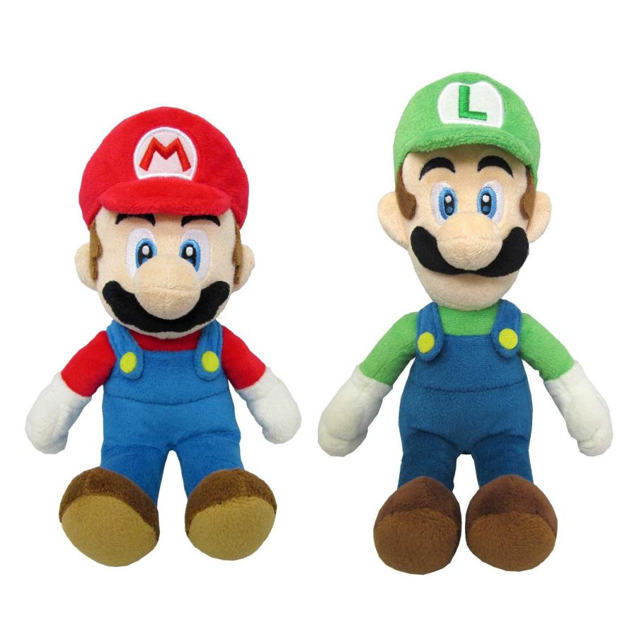 任天堂 マリオ＆ルイージ(S) ぬいぐるみ2種セット【座高約18cm