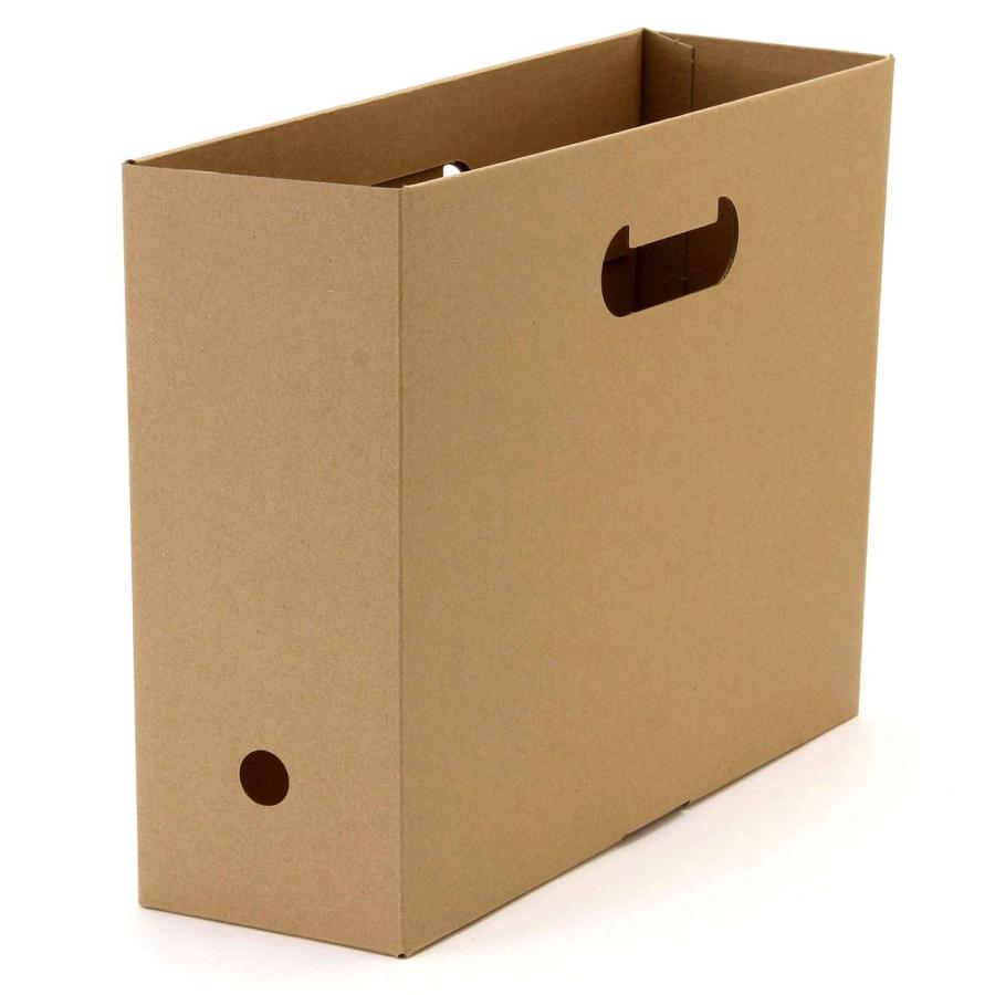 MUJI 無印良品 ワンタッチで組み立てられるダンボールファイルボックス5枚組 A4用 02081355