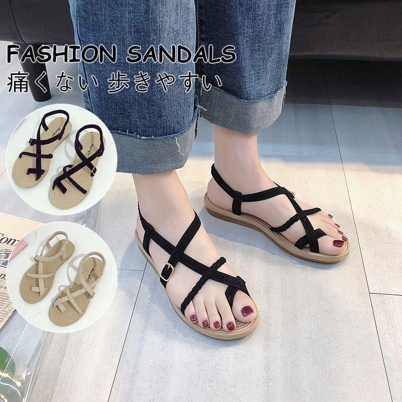 サンダル レディース ぺたんこ 通販 おしゃれ かわいい フリルサンダル 大人 可愛い 大きいサイズ 痛くない 05nf21nlx14 川村屋 通販 Yahoo ショッピング