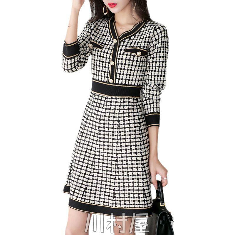 数量は多 ワンピース トレンド 流行 ワンピ 秋 韓国ファッション 長袖 オシャレ カワイイ レトロ デート ロングワンピース 結婚式 数量限定 特売 Www Sei Ba Gov Br