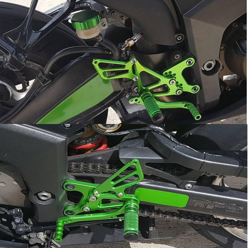 Ninja KAWASAKI ZX-6R ZX636 2005-2008 バックステップ 可変 Ninja KAWASAKI ZX-6R ZX636 2005-2008 バックステップ 可変