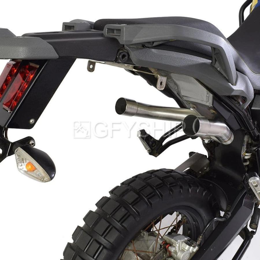 YAMAHA XT660Z TENERE テネレ 2008-2017 ミドルパイプ スリップオン マフラーの画像