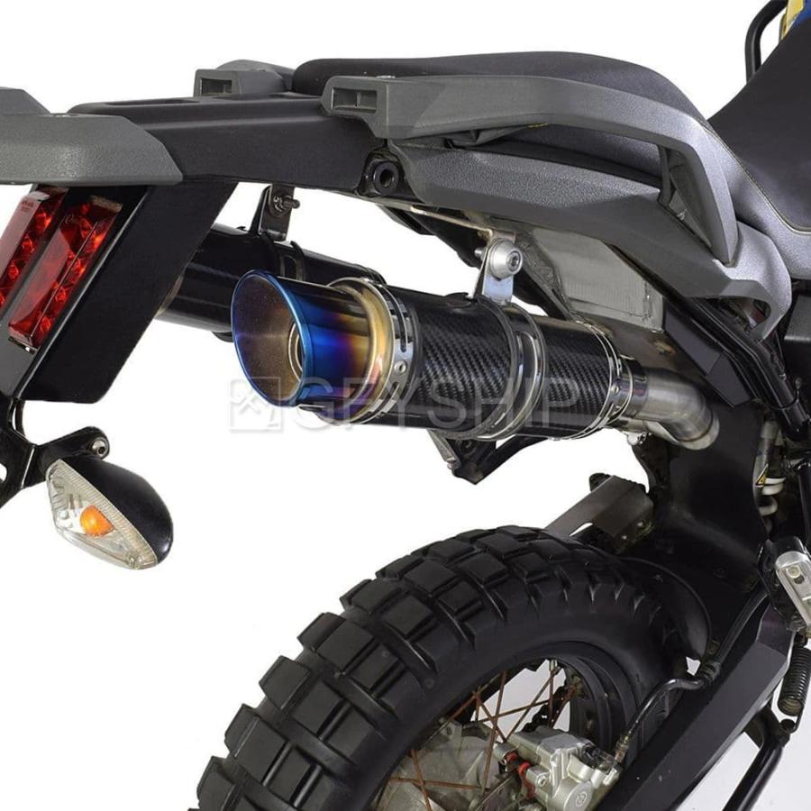 YAMAHA XT660Z TENERE テネレ 2008-2017 ミドルパイプ スリップオン マフラーの画像