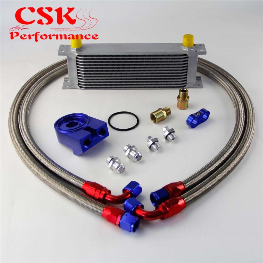 オイルクーラー13段 汎用オイルクーラーキット 13段 AN8 : 厚木オート部品販売社 - 通販