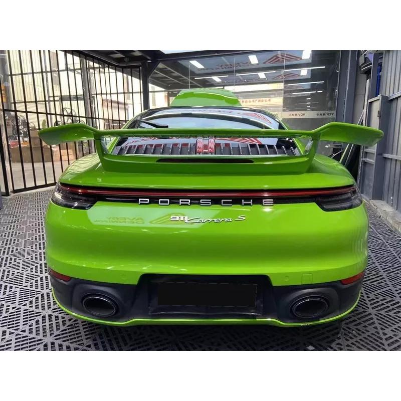 ポルシェ911(992)用カーボン調　リアスポイラー PORSCHE 992 Carrera S カレラ カーボンリアスポイラー カーボンリア