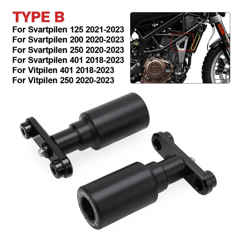 Husqvarna Svartpilen Vitpilen 125 200 250 401 フレームスライダー