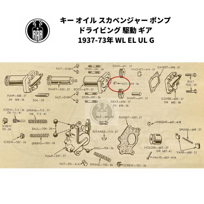 Harley Davidson キー オイル スカベンジャー ポンプ