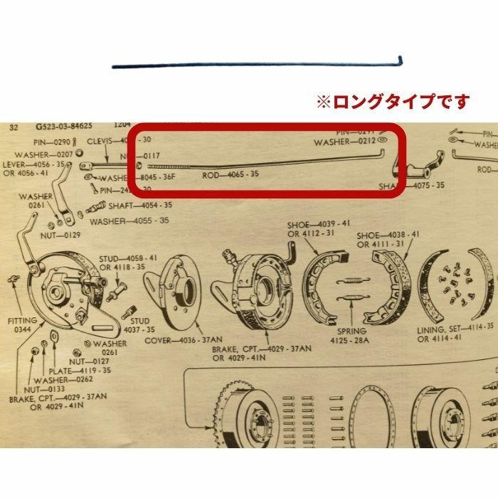 Harley Davidson（ハーレー・ダビッドソン） リアブレーキ ロッド