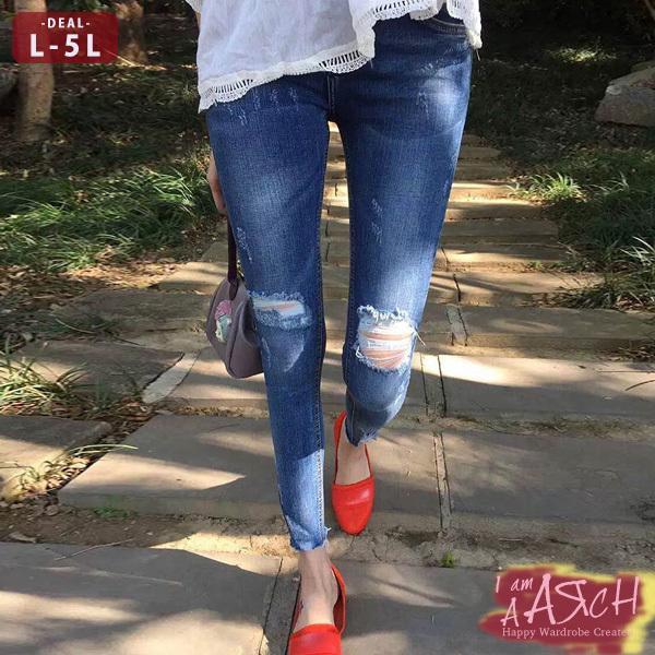 Sale 大きいサイズ レディース ファッション デニム デニムパンツ ぽっちゃり おおきいサイズ あり ビンテージ風 クラッシュ加工 L L Ll 3l 4l 5l 秋冬 rch 0039 rch 通販 Yahoo ショッピング