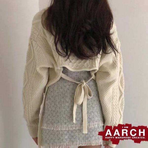 年末のプロモーション 大きいサイズ 春夏 Ll L M ケーブル編み バックリボン ショート丈 オーバーサイズ 対応 おおきいサイズ ぽっちゃり トップス ニット ファッション レディース 長袖 Color オフホワイト Www We Job Com