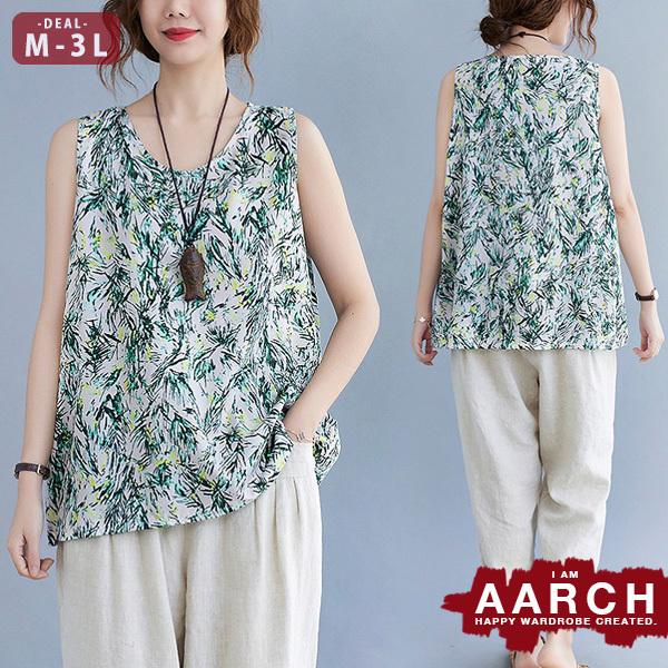大きいサイズ レディース ファッション タンクトップ トップス ぽっちゃり おおきいサイズ 対応 オーバーサイズ ボタニカル柄 ノースリーブ M L Ll 3l 春夏 新品入荷