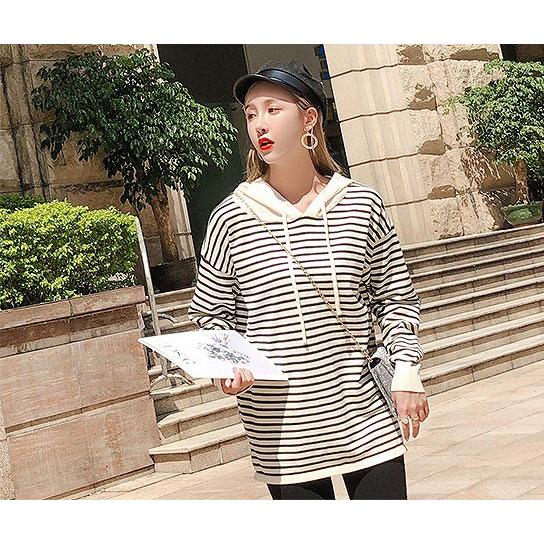 絶品 ファッション レディース パーカー 大きいサイズ ぽっちゃり 秋冬 5l 4l 3l Ll オーバーサイズ ゆったり フーディー ボーダー おおきいサイズ パーカー Color ワンカラー Www Fattoriabacio Com