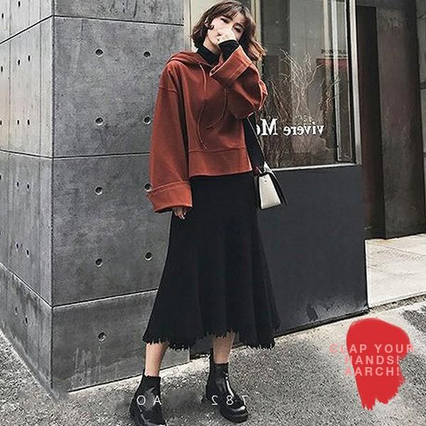 大きいサイズ セットアップ レディース ファッション ぽっちゃり おおきいサイズ あり パーカー オーバーサイズ フレア スカート M L Ll 3l 4l 5l 秋冬 rch W3698 rch 通販 Yahoo ショッピング