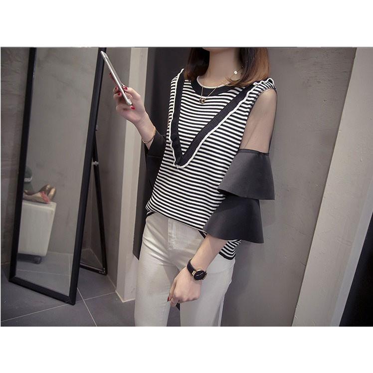 トップ Ll オーバーサイズ ゆったり 透け感 ボーダー おおきいサイズ ぽっちゃり ファッション レディース トップス 大きいサイズ 3l 春夏 5l 4l その他トップス Color ホワイト Www Theopengate Org Il