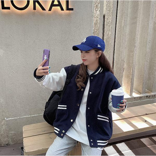 限定アウトレット 大きいサイズ レディース ファッション ブルゾン アウター ぽっちゃり おおきいサイズ あり スタジャン スポーティー L Ll 3l 4l 5l 秋冬 rch W8745 Os rch 通販 Yahoo ショッピング