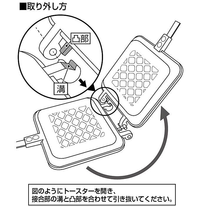 CAPTAINSTAG（キャプテンスタッグ）キャスト アルミホットサンドトースター UG-3005 ホットサンド｜aarck-yast｜06