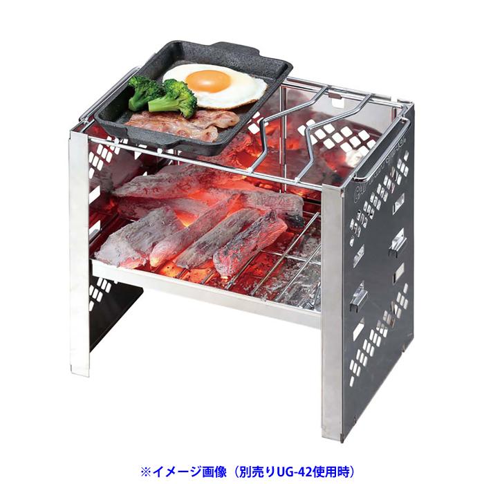 CAPTAIN STAG(キャプテンスタッグ)鋳物グリルプレートB6用 UG-1554 調理器具 ソロキャンプ ネコポス 送料無料|aarck-yast|02