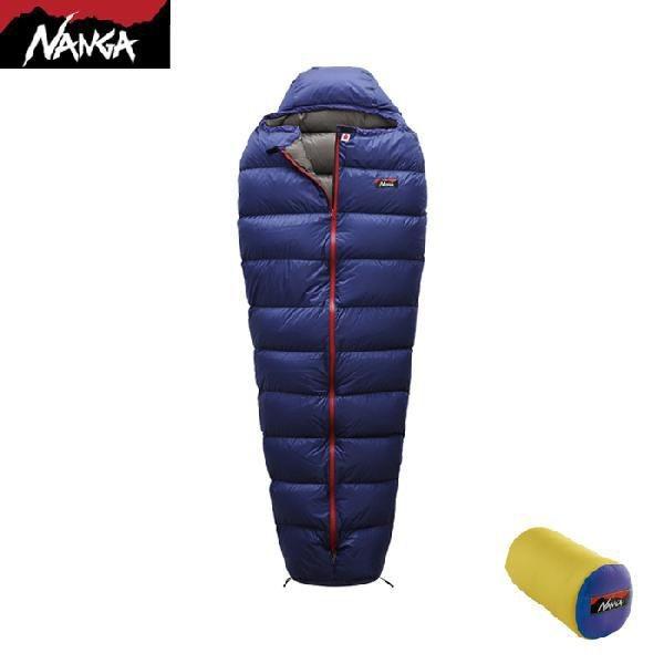 NANGA 青色 寝袋 ロング NANGA（ナンガ） 【WILD-1別注】ナンガ ダウンバッグ 900 【ネイビー