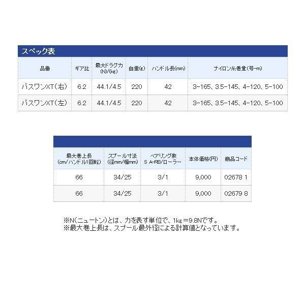 シマノ（SHIMANO） バスワンXT（右） / BASS ONE XT (R) 【ベイト