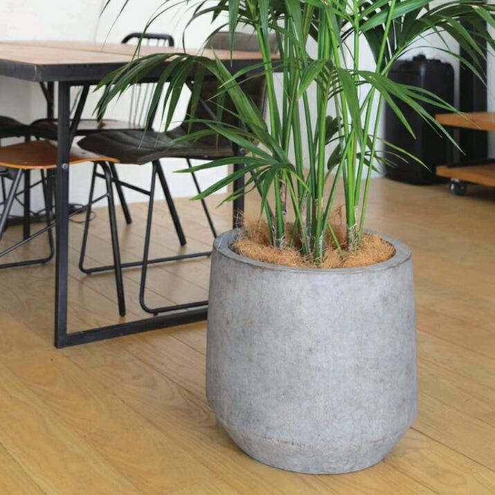植木鉢 おしゃれ 大型 ベルベットラウンドL (2色)＜ 最大外径42cm 14号